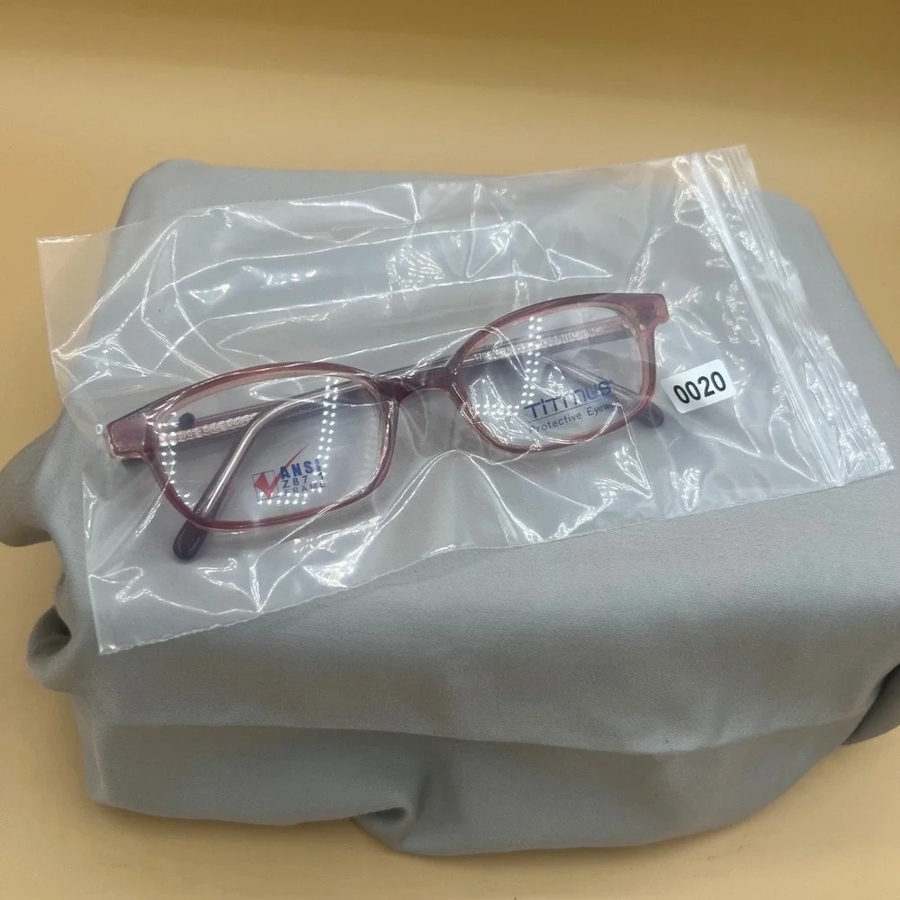 Titmus T705 Safety Glasses Women 50-19 Burgundy Red New Librarian Core